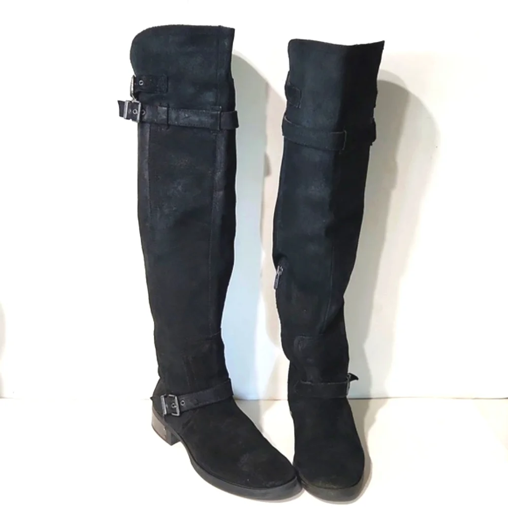 Circus by Sam Edelman Suede Black Over-the-Knee Women's Boots Size 7.5